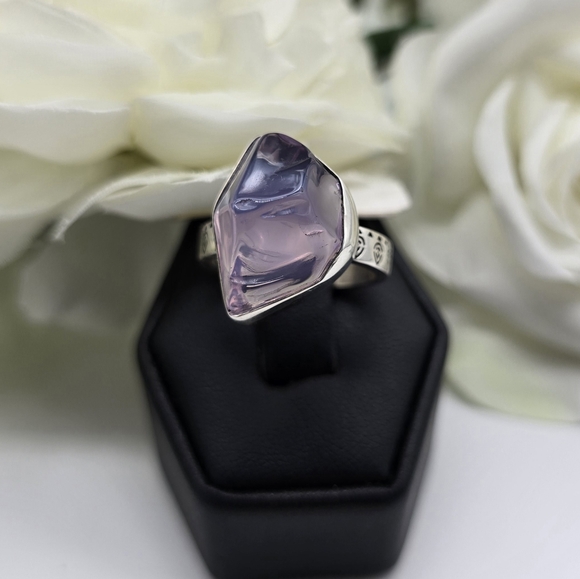 ♥️ LAVENDER MOUNTAIN STERLING SILVER RING - Picture 8 of 9